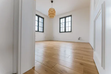 Parket u dnevnoj sobi / foto: Parketi Tomović Parket za vašu kuću ili stan
