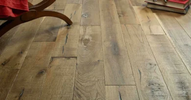 Rustic wooden flooring