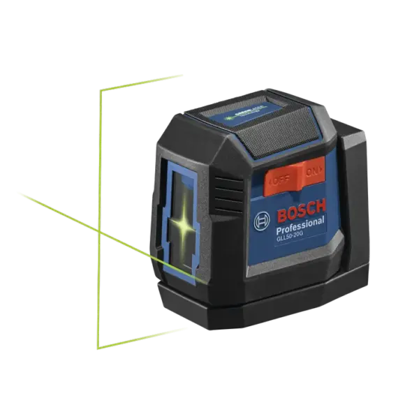 Bosch GLL50-20GL rechargeable green cross-line laser level
