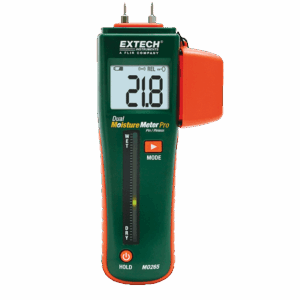 Extech MO265 combination pin and pinless moisture meter