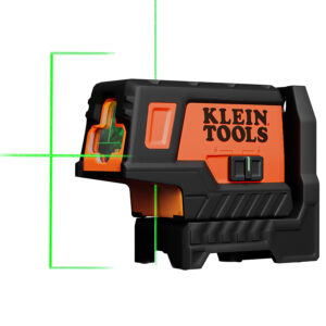 Klein Tools 93MCLPG compact green cross-line laser with plumb spot