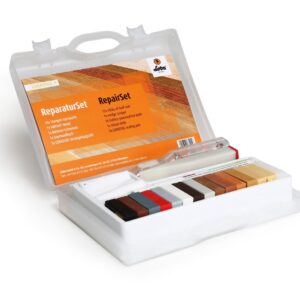 LOBA Repair Set with hard wax sticks, battery hot knife and floor repair tools