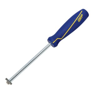 QEP 10020 carbide grout removal tool with blue non-slip handle