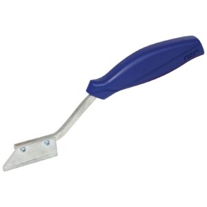 QEP 10057 Professional Grout Saw with blue handle and carbide blade