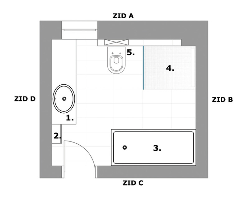 rešenje za kupatilo - predlog