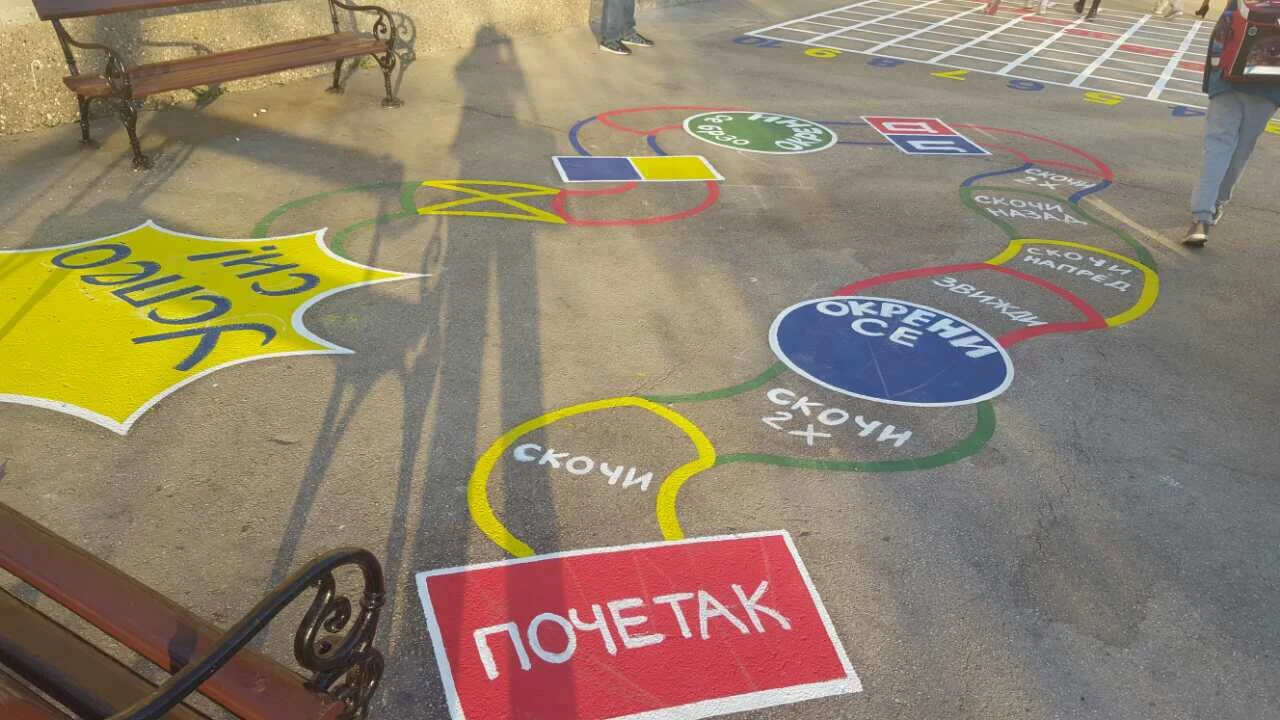 Tikkurila donirala akrilne boje za beton školi u Šapcu