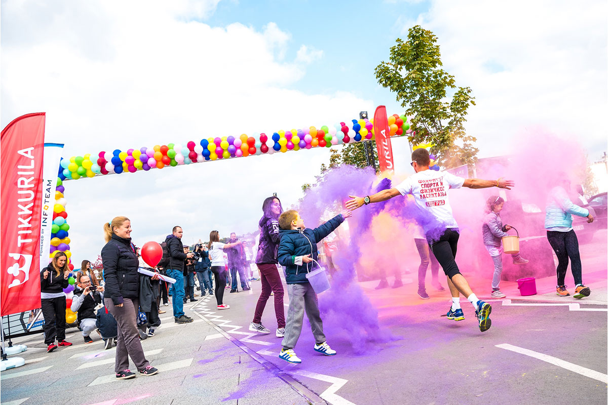 Treća trka s bojama u Srbiji – Color RUNNING powered by Tikkurila