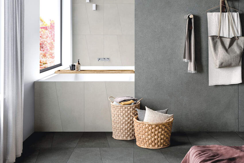 Keramičke pločice u kupatilu, imitacija betona