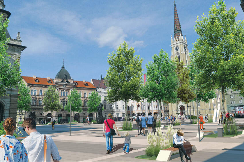 Idejno rešenje uređenja javnih prostora u centru Novog Sada