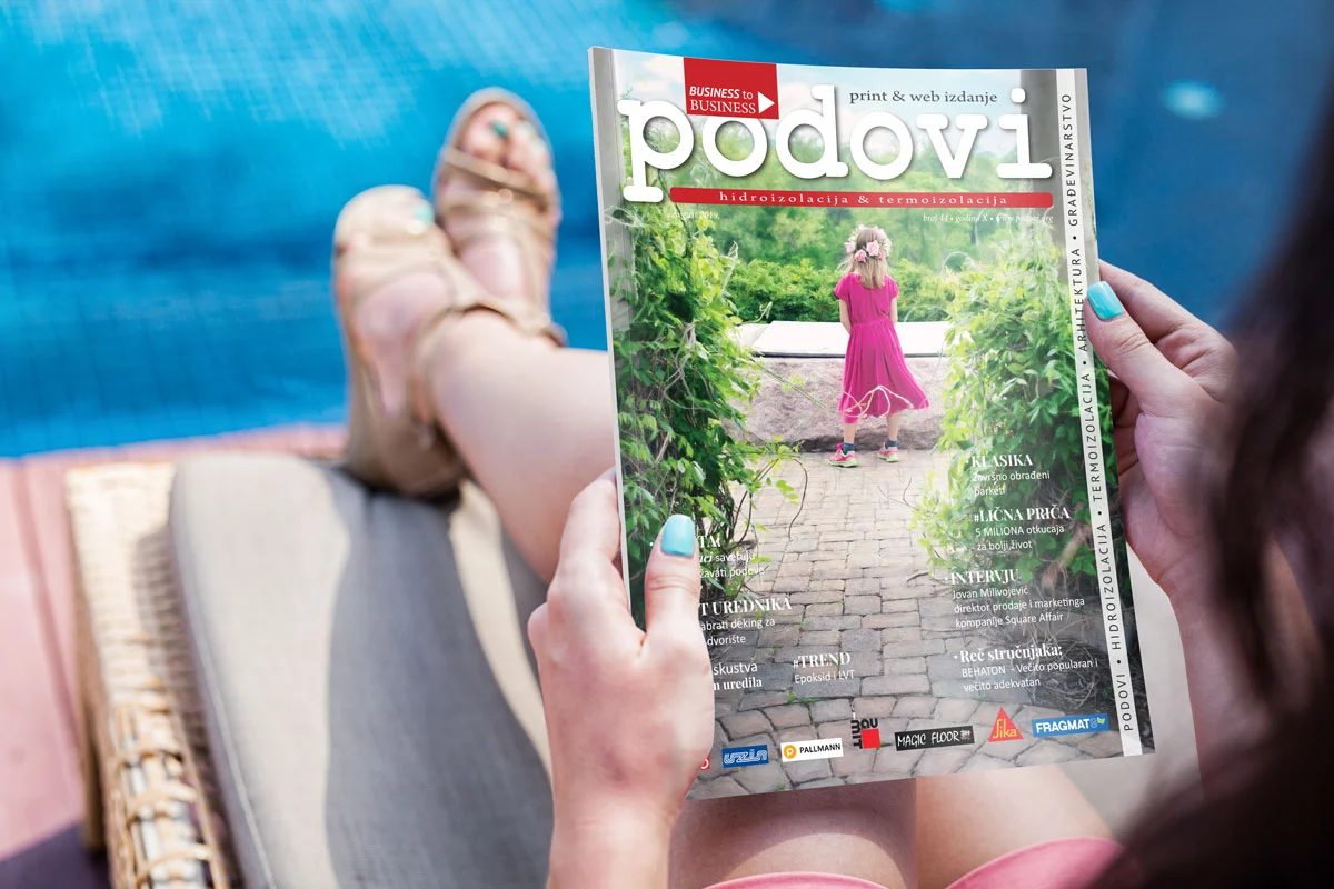 Časopis PODOVI - hidroizolacija i termoizolacija broj 44, avgust 2019