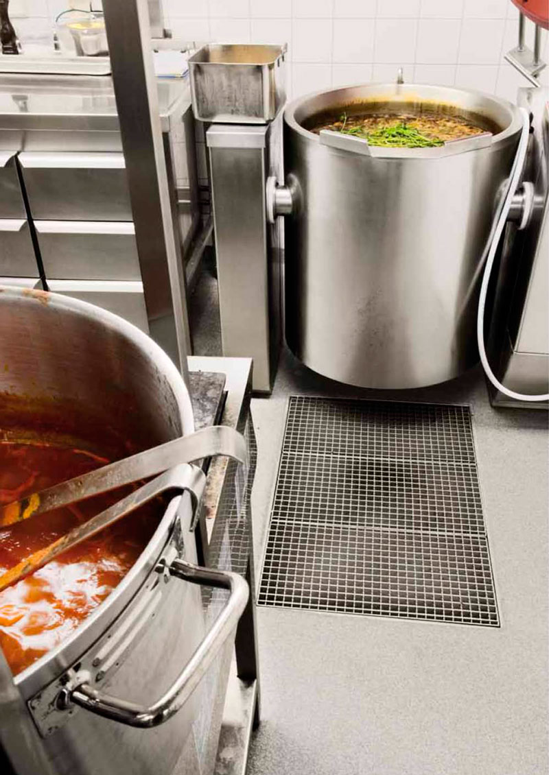 BLÜCHER® Odvodni sistemi od nerđajućeg čelika za profesionalne kuhinje