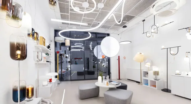 Artemide showroom u Bulevaru Vudroa Vilsona 8 u Beogradu