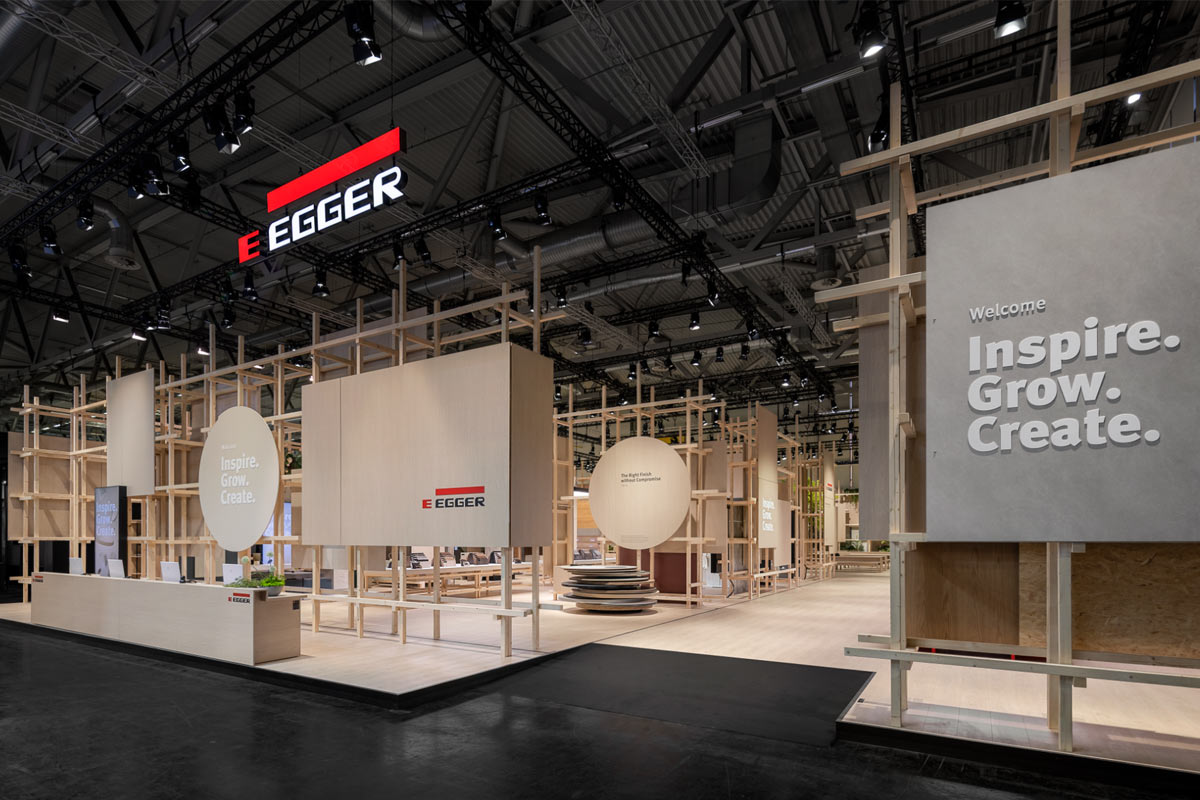 EGGER štand na međunarodnom sajmu interzum / foto: EGGER