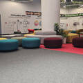 BLOQ Traditional tekstilne ploče u showroom-u EXPO 2027 / foto: MODULARNI PODOVI