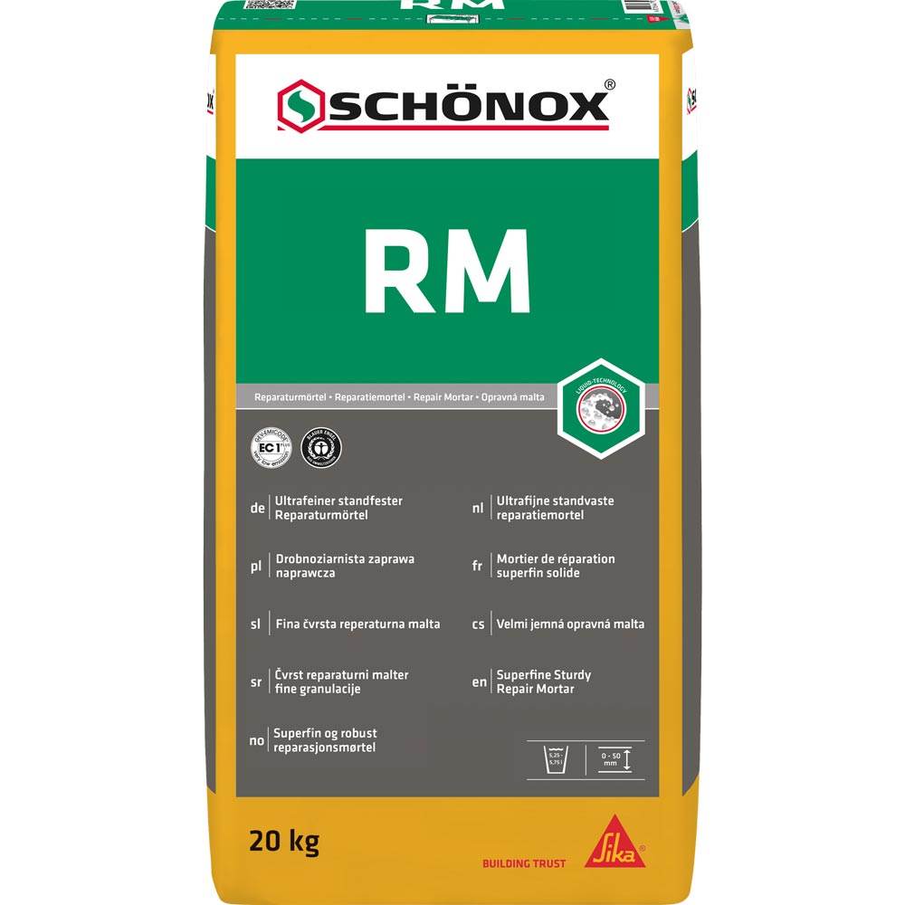 Schönox RM – brzosušeći reparaturni malter za popunjavanje / foto: SIKA