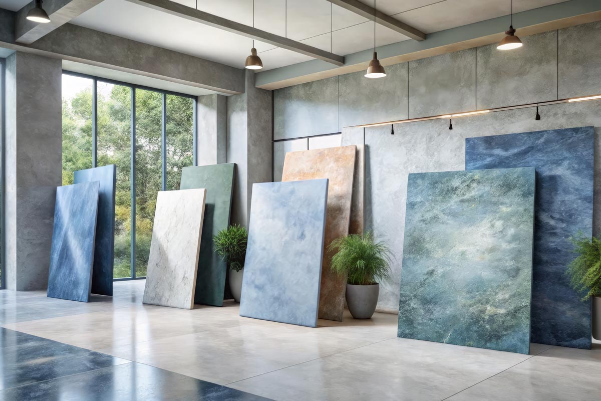 Pločice velikih formata u salonu / foto: freepik.com