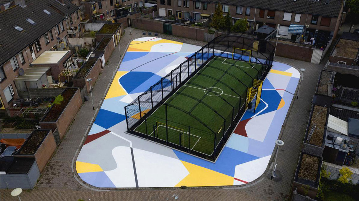 Breda sports-court street art Breda, Holandija / foto: Mapei