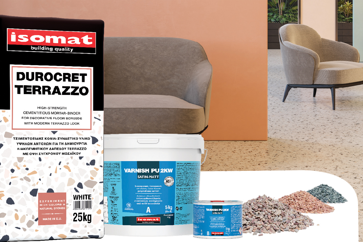 Durocret terrazzo, ISOMAT terrazzo podovi / foto: ISOMAT
