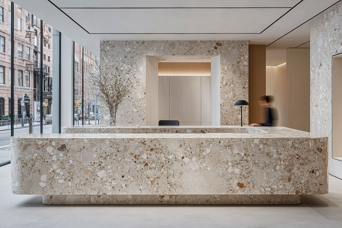 Terrazo šank u enterijeru / foto: freepik.com