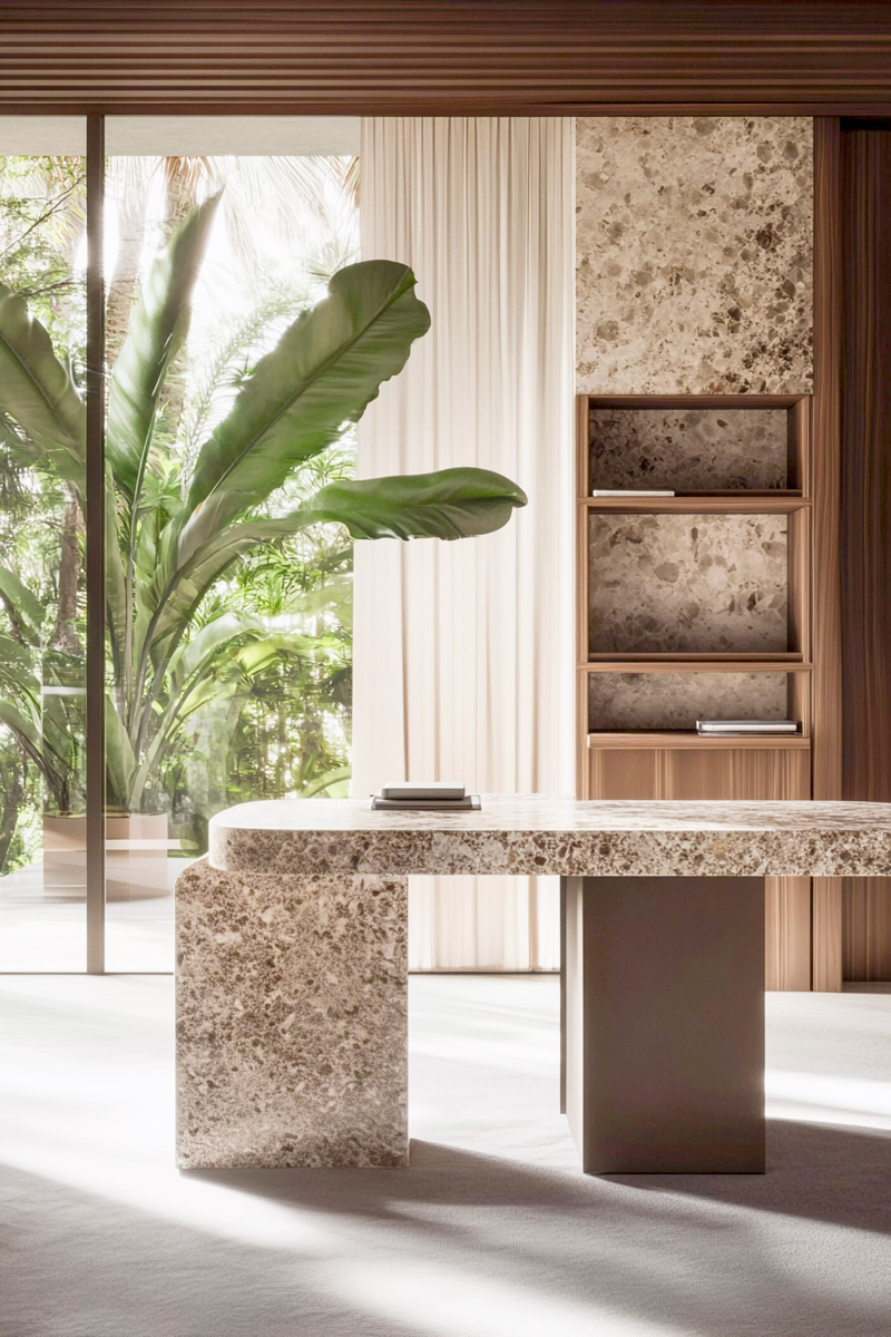 Nameštaj obložen terrazzom / foto: freepik.com