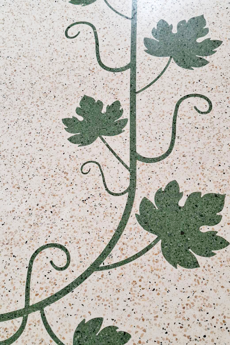 Šara na terrazzo podu / foto: Vujnović Enterijeri