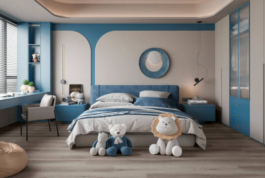 Vinilne podne obloge – moderno rešenje koje je postalo standard Vinilne podne obloge u enterijeru dečije sobe / foto: Alpod