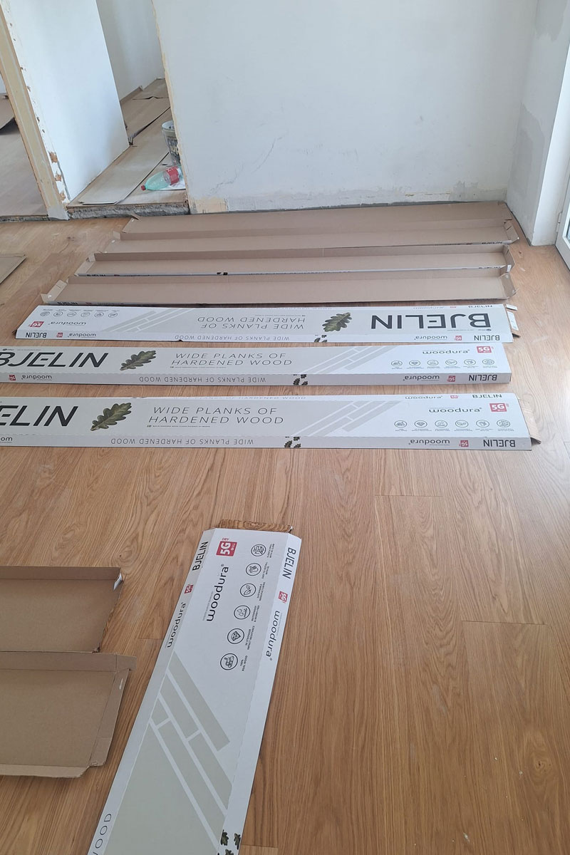 Postavka Bjelin parketa / foto: Vujnović enterijeri