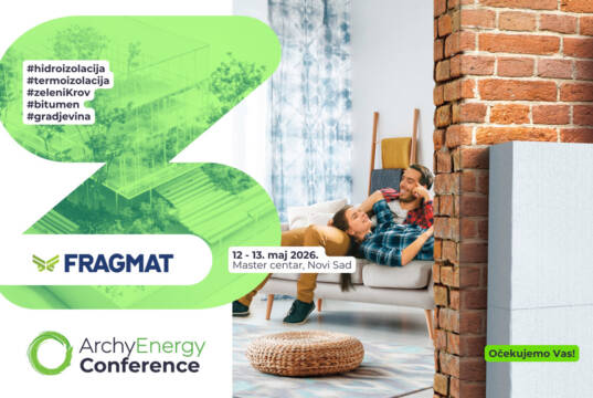 Fragmat S hidroizolacija i termoizolacija na ArchyEnergy 2026 Fragmat S hidroizolacija i termoizolacija partner na ArchyEnergy 2026 konferenciji i sajmu građevinarstva i arhitekture