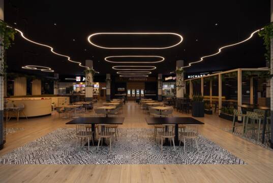 projekat: NArch2 STUDIO – Redizajn enterijera javnog prostora i Food Court-a u okviru TC „BIG FASHION“ Kragujevac projekat: TC "BIG FASHION" Kragujevac / autor projekta: NArch2 STUDIO / foto: Jovana Rakezić